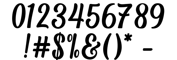 Blackmatte Font OTHER CHARS