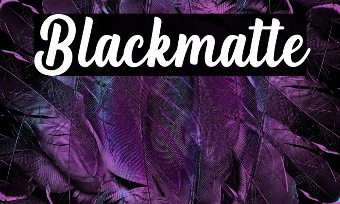 Blackmatte Example 2