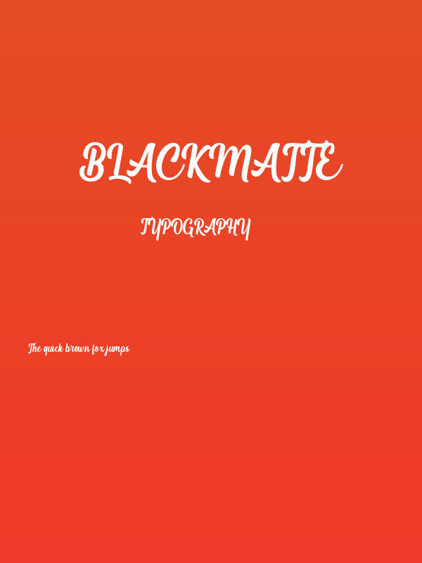 Blackmatte Poster