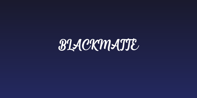 Blackmatte Social Header