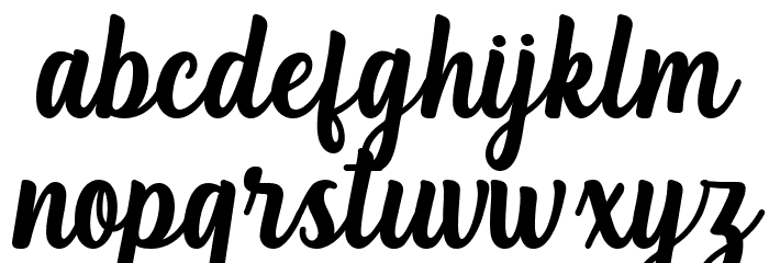 Blackmatte Font LOWERCASE