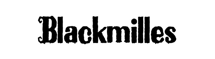 Blackmilles  免费字体下载