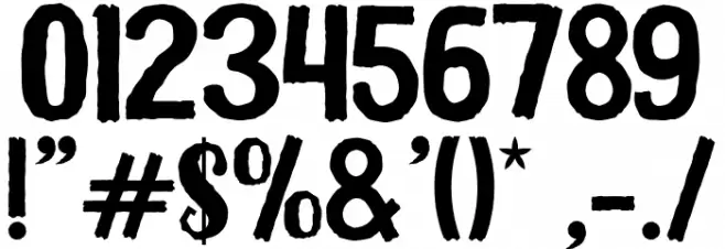 Blackmilles Font OTHER CHARS
