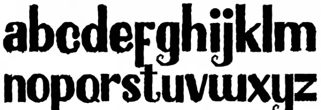 Blackmilles Caratteri MINUSCOLO