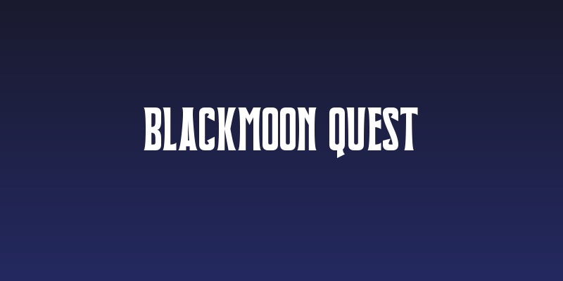 Blackmoon Quest Social Header