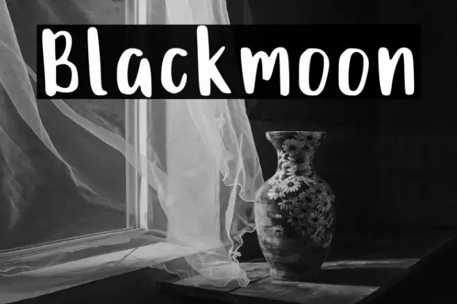 Blackmoon Font examples