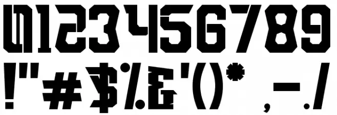 Blackmore Italic Font OTHER CHARS