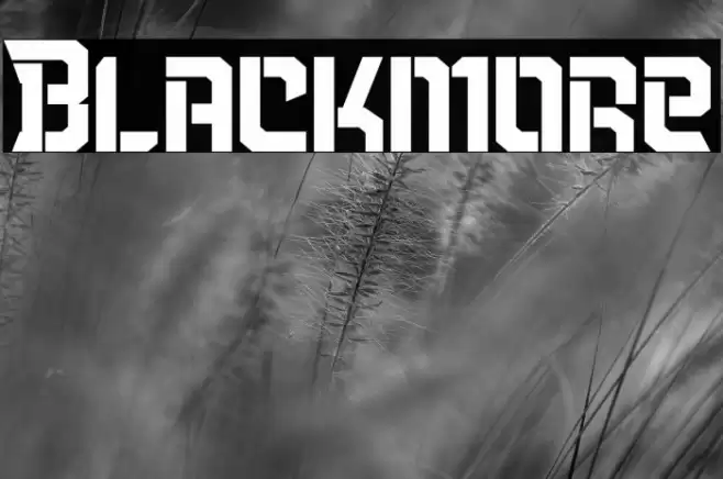 Blackmore Font examples