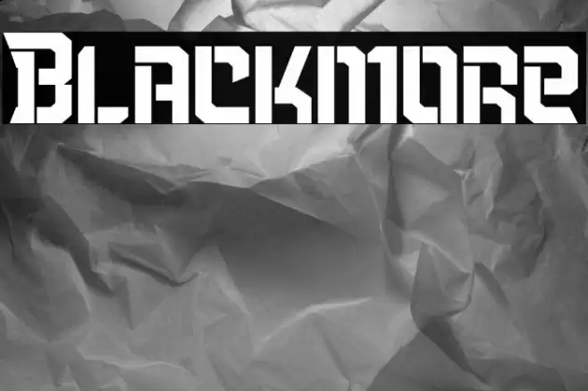 Blackmore Font examples