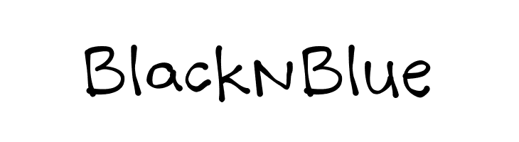 BlacknBlue  免费字体下载