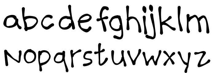 BlacknBlue Schriftart Kleinbuchstaben