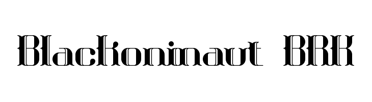 Blackoninaut BRK Font