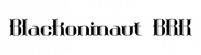 Blackoninaut BRK  Frei Schriftart Herunterladen
