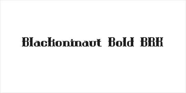 Blackoninaut Bold BRK Logo