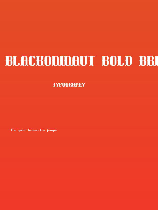 Blackoninaut Bold BRK Poster