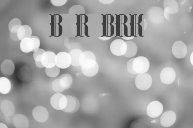 Blackoninaut Redux BRK Font examples