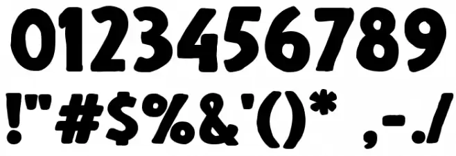 Blackore Font OTHER CHARS