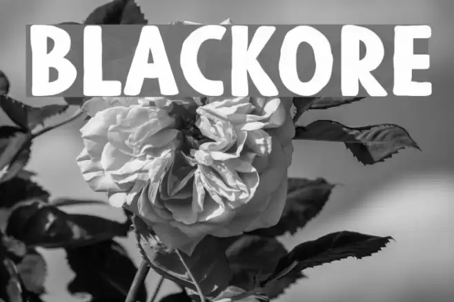 Blackore Font examples