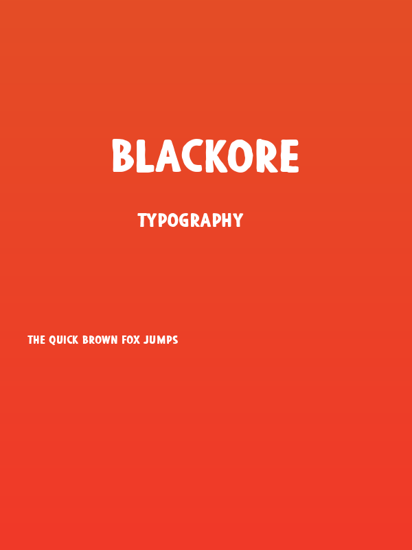 Blackore Poster