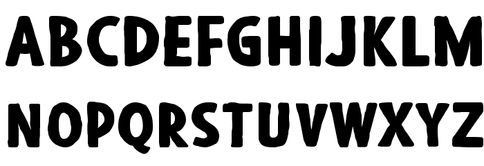 Blackore Font LOWERCASE