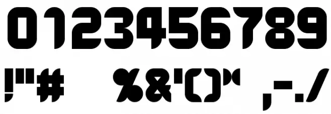 BlackoronAlp Font OTHER CHARS