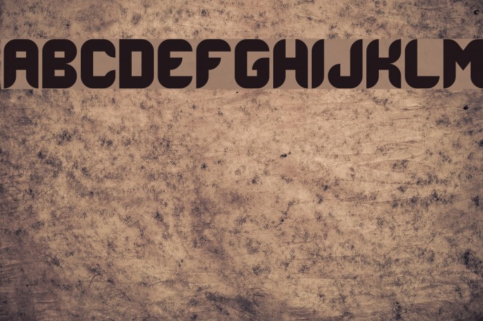 BlackoronAlp Font examples