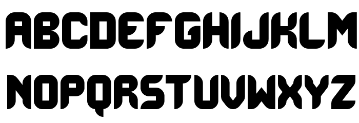 BlackoronAlp Font LOWERCASE