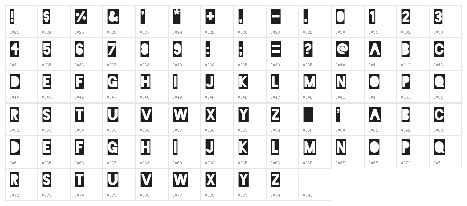 Blackout 2 AM Character Map