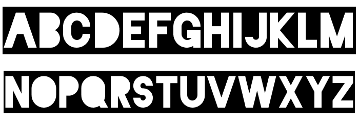 Blackout 2 AM Font LOWERCASE