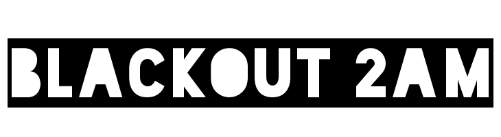 Blackout 2AM  font caratteri gratis