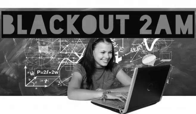 Blackout 2AM Font examples