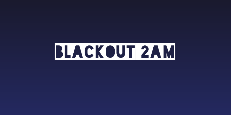 Blackout 2AM Social Header