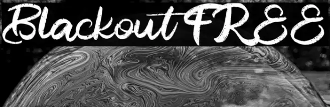 Blackout FREE Font examples