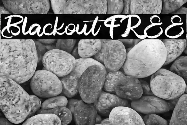 Blackout FREE Font examples