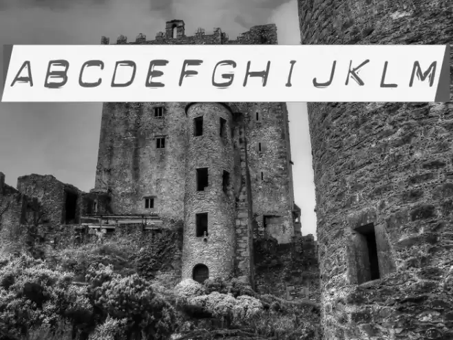 Blackout Italic Font examples