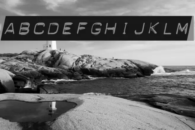 Blackout Italic Font examples