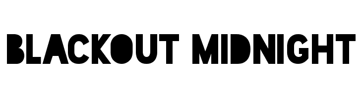 Blackout Midnight Font