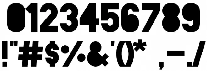 Blackout Midnight Font OTHER CHARS