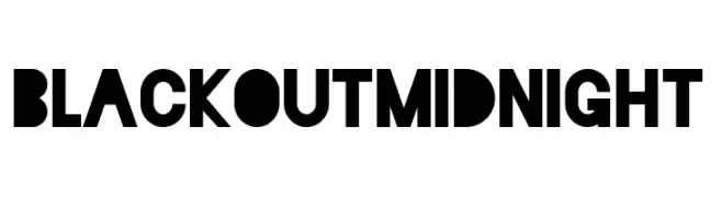 Blackout Midnight  font caratteri gratis