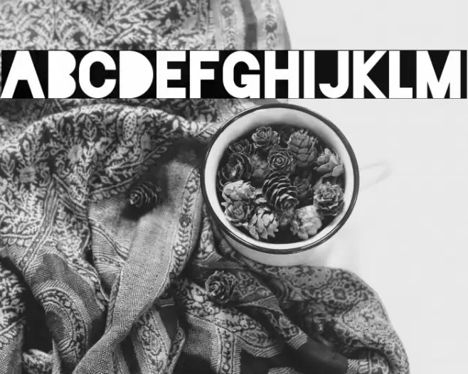 Blackout Midnight Font examples