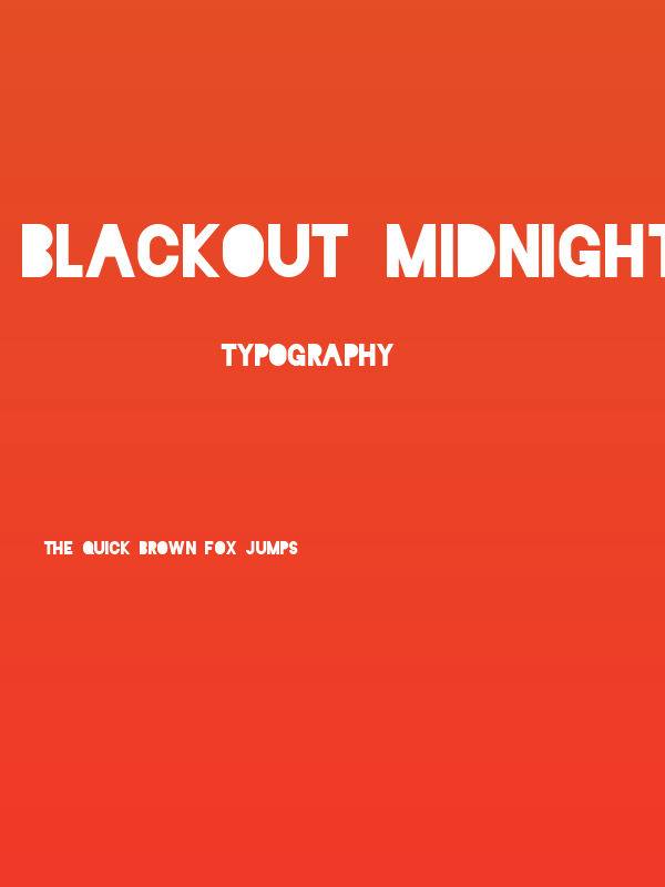 Blackout Midnight Poster