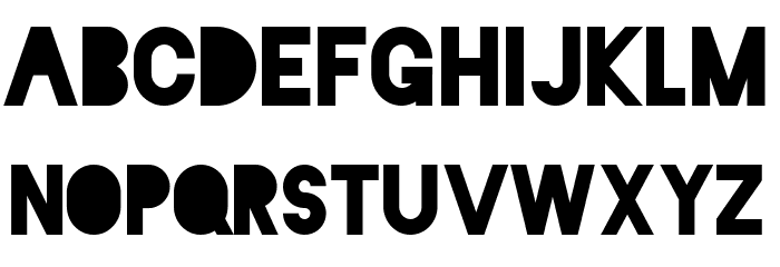 Blackout Midnight Font LOWERCASE