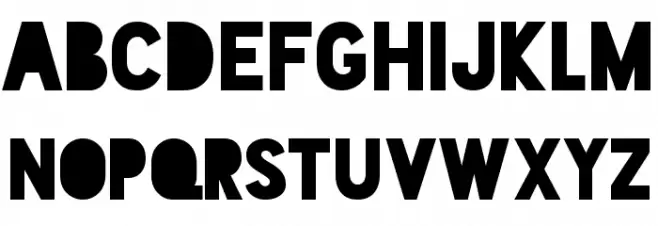 Blackout Midnight Schriftart Groß