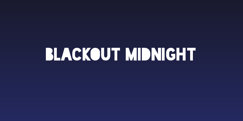 Blackout Midnight Social Header