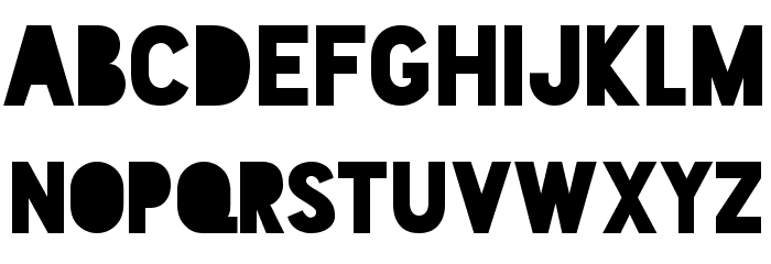 Blackout Midnight Font LOWERCASE