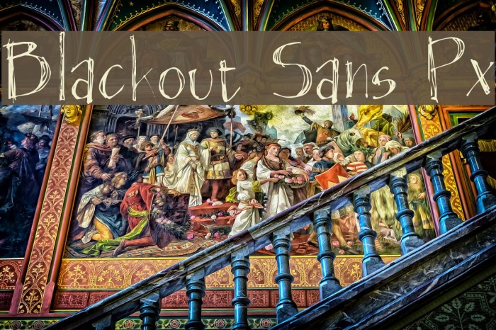Blackout Sans Px Example 2