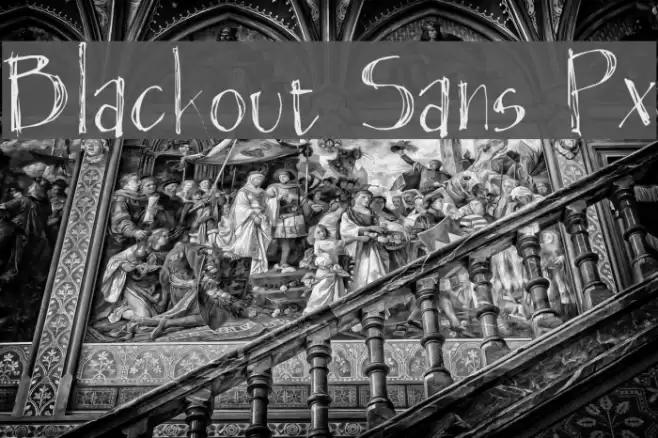 Blackout Sans Px Font examples