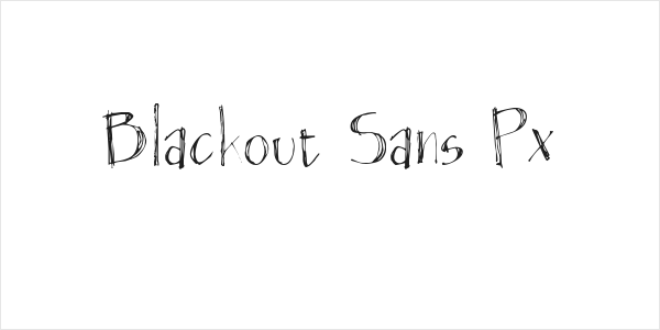 Blackout Sans Px Logo