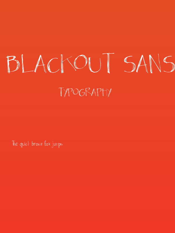 Blackout Sans Px Poster