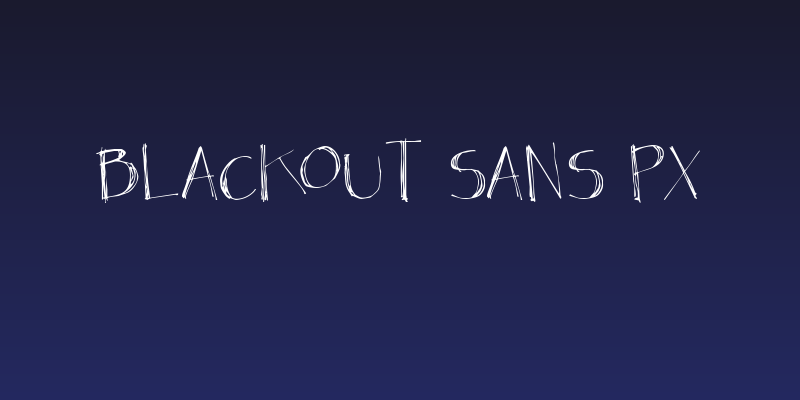 Blackout Sans Px Social Header